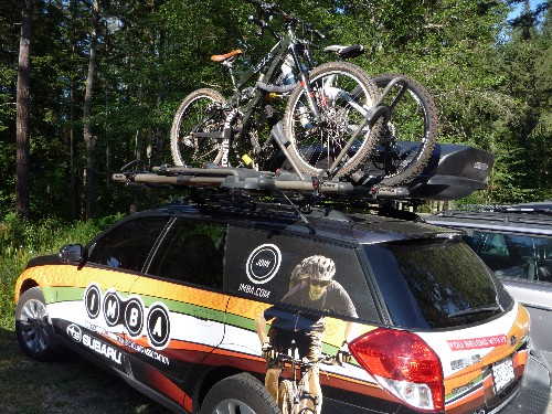 IMBA's trail Subaru...you can't miss it!
